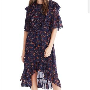 Madewell Midi Ruffle Dress